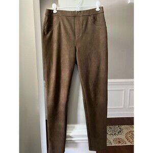 Sanctuary + Anthroplogie | Mona Faux Suede Leggings Brown Sz M
